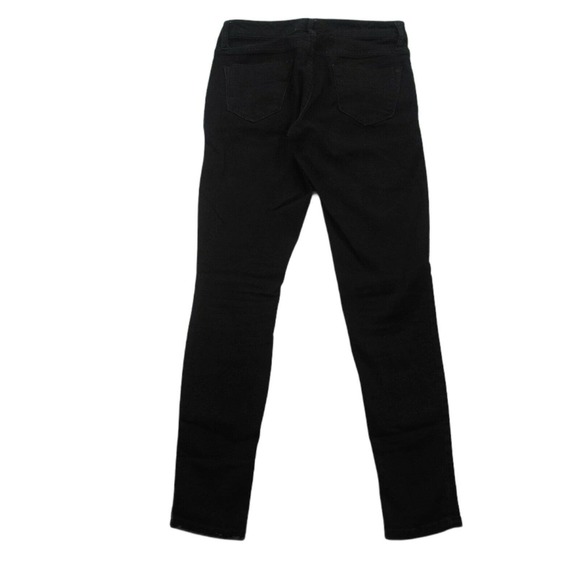 CC - Mossimo Skinny Jeans Womens 00 Black Faux Zipper Pockets Mid Rise Stretch - Picture 3 of 8